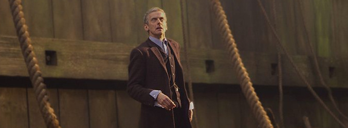 Peter Capaldi en una de las secuencias de la octava temporada de 'Doctor Who'