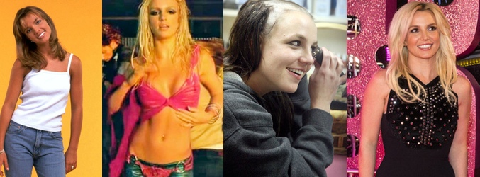 Evolución de Britney Spears desde 1999 hasta la actualidad
