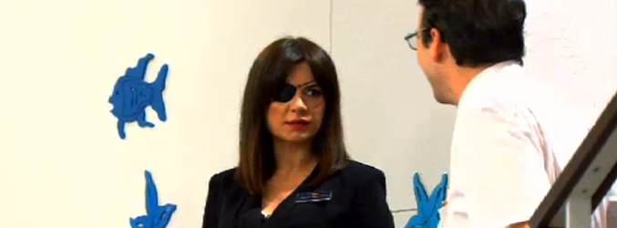 Miren Ibarguren y Joaquín Reyes en 'Anclados'