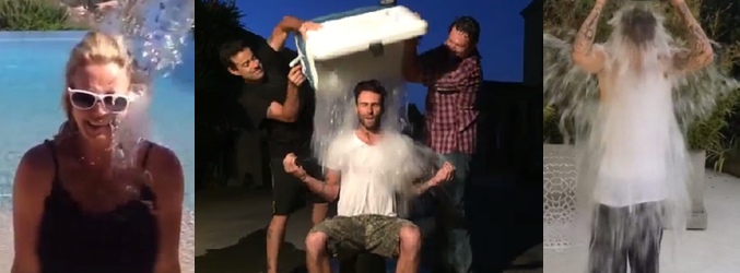 Britney Spears, Adam Levine y Justin Bieber cumplen el #IceBucketChallenge