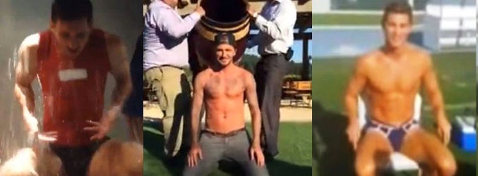 Messi, Beckham y Ronaldo cumplen el #IceBucketChallenge