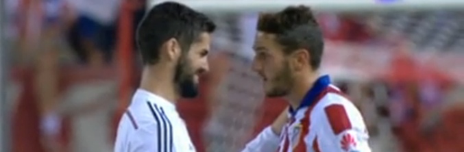 Imagen posterior al partido de vuelta de la Supercopa de España, entre Atlético de Madrid y Real Madrid