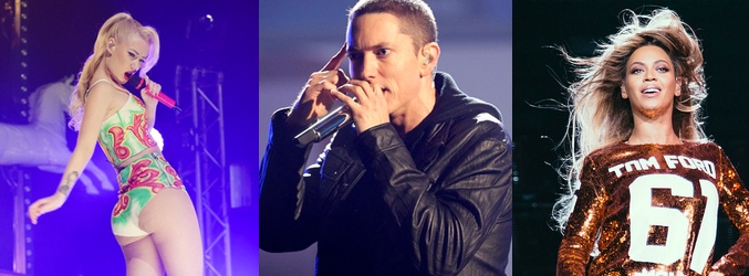 Iggy Azalea, Eminem y Beyoncé