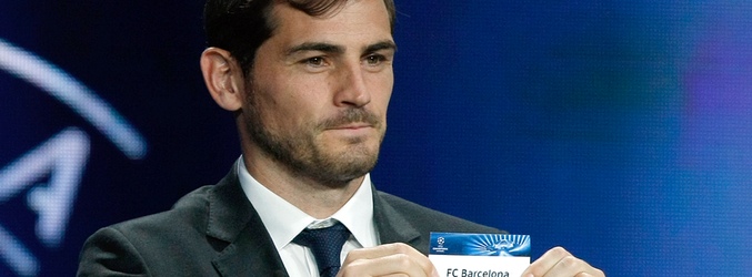 Iker Casillas en el sorteo de la Champions League