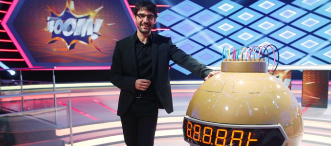 Juanra Bonet en el plató de 'Boom'