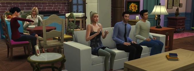 Recreación de 'Friends' en "Los Sims 4"