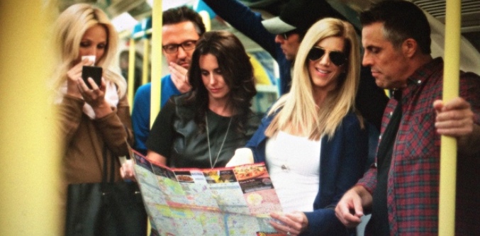 Los dobles de 'Friends' en el metro de Londres