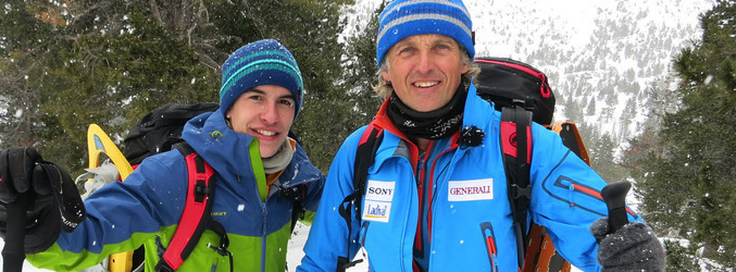 Jesús Calleja y Marc Márquez en la nieve en 'Planeta Calleja'