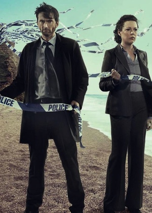 David Tennant y Olivia Colman en 'Broadchurch'