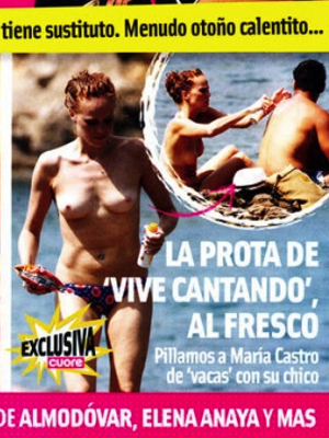 María Castro en topless