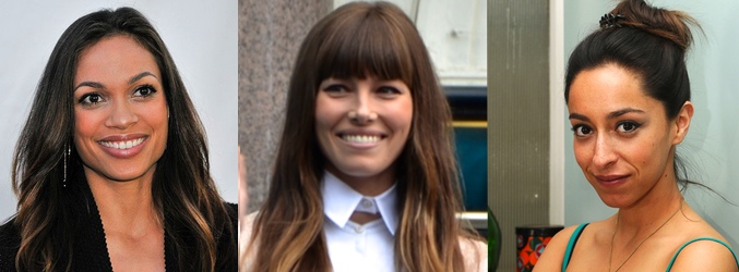 Rosario Dawson, Jessica Biel y Oona Chaplin