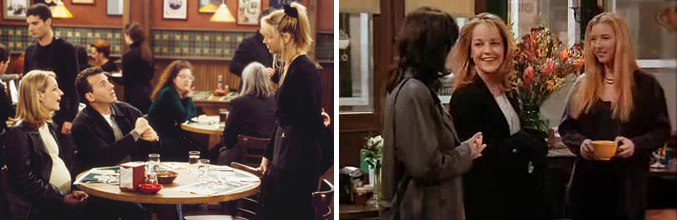 Kudrow como Úrsula en 'Loco por ti' y como Phoebe en 'Friends'