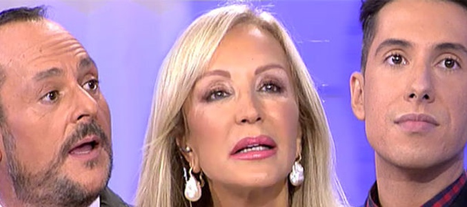 Nacho Montes, Jesús Reyes y Carmen Lomana en plenao enfrentamiento