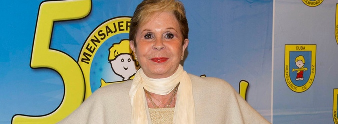 Lina Morgan en la cena de Mensajeros por la Paz