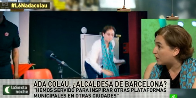 Ada Colau en &#39;laSexta Noche&#39; hablando sobre la plataforma Guanyem
