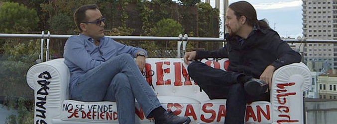 Pablo Iglesias y Risto Mejide en 'Viajando con Chester'