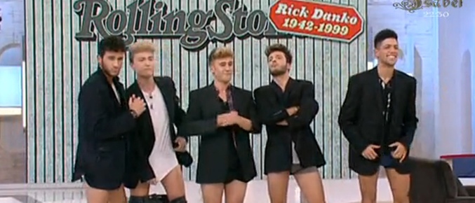 El grupo Auryn en calzoncillos en 'T con T'