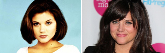 Tiffani Thiessen, antes y ahora