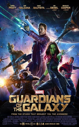 Cartel de "Guardianes de la Galaxia"