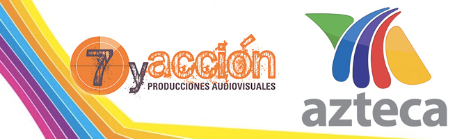 Logotipos de 7 y Acción y TV Azteca