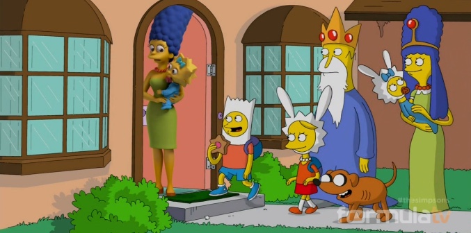 'Los Simpson' como en 'Hora de aventuras'