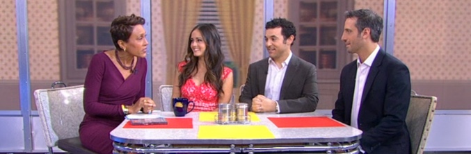 Fred Savage, Danica McKellar y Josh Saviano en 'Good Morning America'
