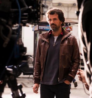 Rodolfo Sancho en el rodaje