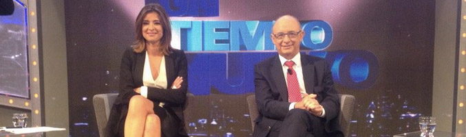 Sandra Barneda y Cristóbal Montoro en el estreno de &#39;Un tiempo nuevo&#39;