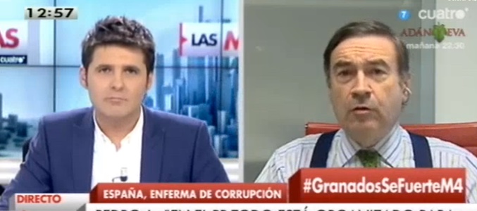 Pedro J. Ramírez entrando en directo en 'Las mañanas de Cuatro'