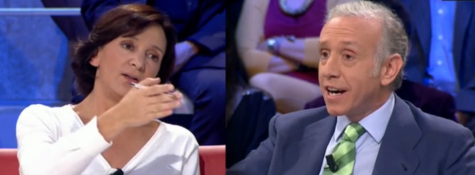 Carolina Bescansa y Eduardo Inda