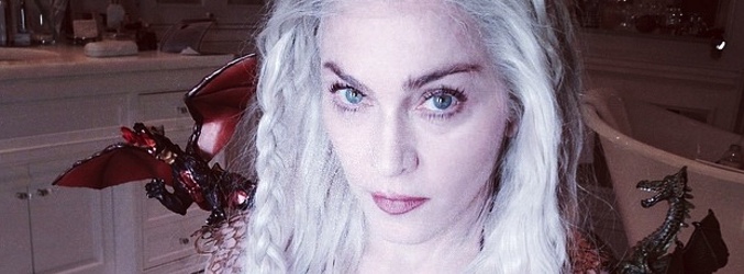 Madonna disfrazada de Khaleesi