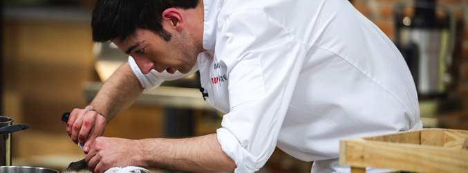 David durante una prueba en &#39;Top Chef&#39;