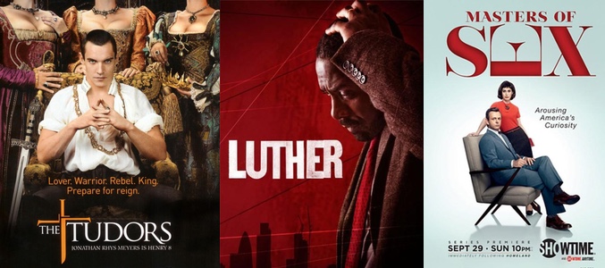 Carteles de 'Los Tudor'. 'Luther' y 'Masters of Sex'