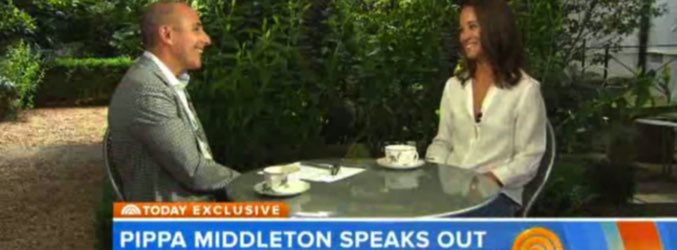 Pippa Middleton y Matt Lauer