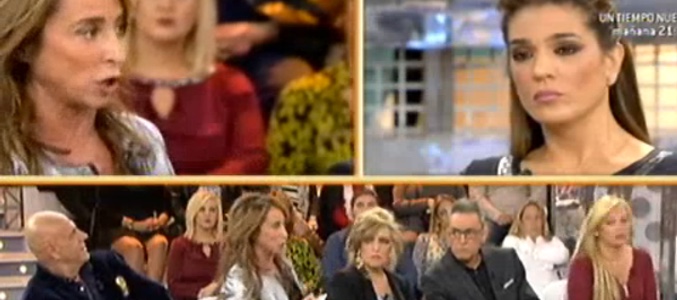 María Patiño durante el enfrentamiento con Raquel Bollo