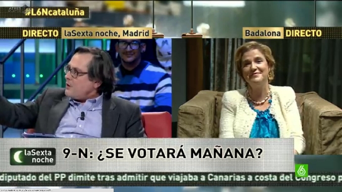 Pilar Rahola y Paco Marhuenda enfrentados en 'laSexta noche'