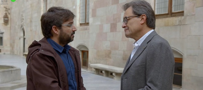 Artur Mas con Jordi Évole en 'Salvados'
