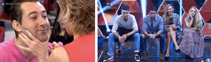 Vitín, último expulsado de &#39;GH15&#39; y, a la derecha, los nuevos nominados