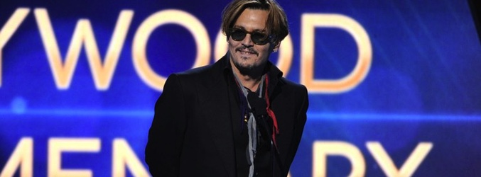 Johnny Depp en los 'Hollywood Film Awards'