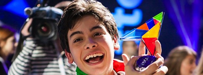 Vincenzo Cantiello (Italia), ganador del 'Festival de Eurojunior 2014'