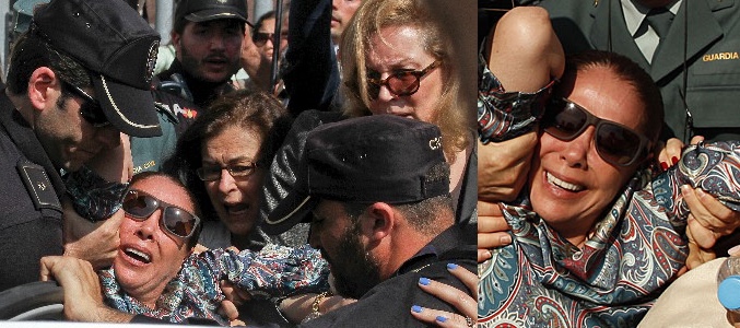 Isabel Pantoja acosada por la multitud