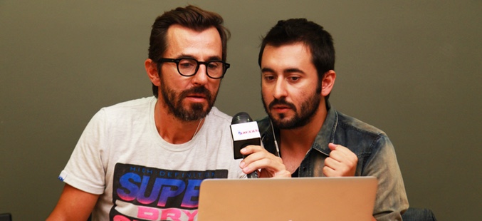 Santi Millán y Javi Sancho en un instante del programa