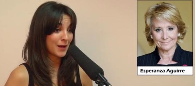 Instante en que Leonor Lavado imita a Esperanza Aguirre en Youtube