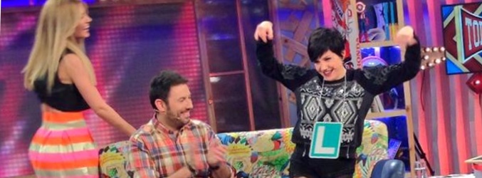 Angy junto a Iñaki Urrutia y Edurne