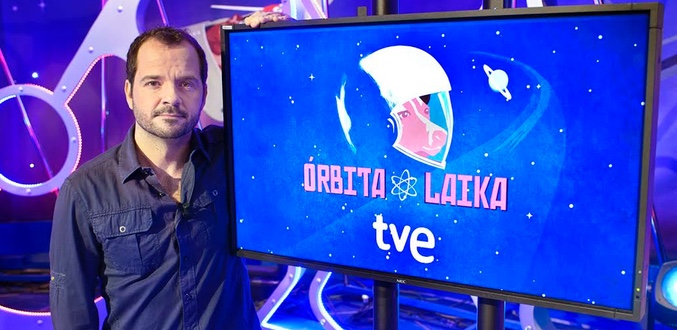 Ángel Martín presentador de 'Órbita Laika'