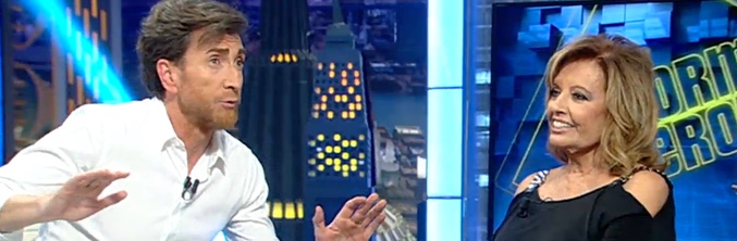 Pablo Motos y María Teresa Campos en 'El hormiguero'