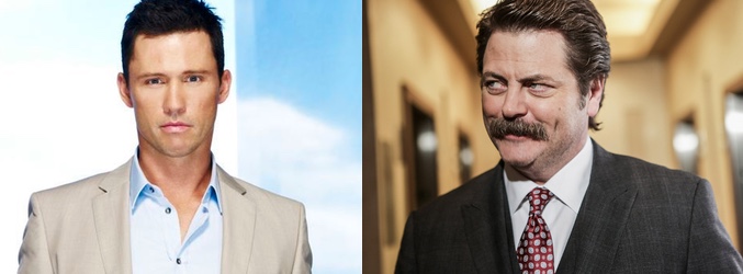 Jeffrey Donovan y Nick Offerman