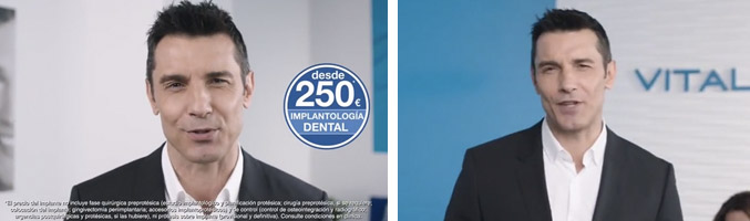 Jesús Vázquez en la campaña de Vitaldent