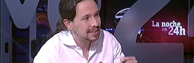 Pablo Iglesias en 'La noche en 24 horas'