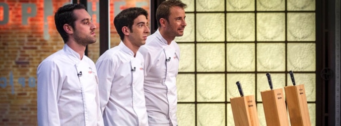 Los tres semifinalistas de la segunda edició de 'top Chef'